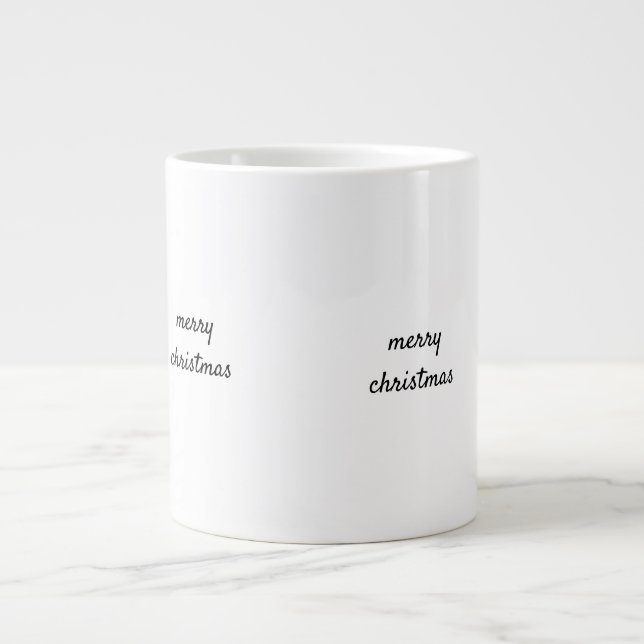 Grande Tasse Logo personnalisé simple et élégant ici société c (Devant)
