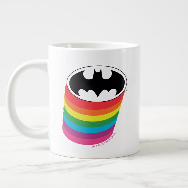 Grande Tasse Logo Rainbow de Batman (Gauche)