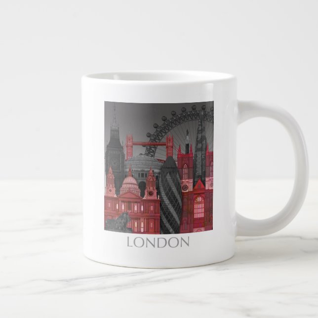 Grande Tasse London Elevages by Night - Rouge (Droite)