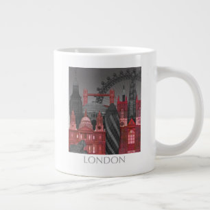 Grande Tasse London Elevings by Night - Rouge