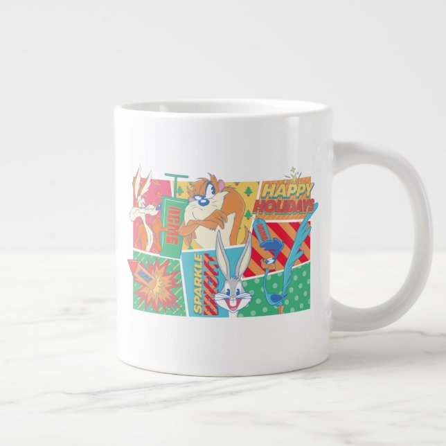 Grande Tasse LOONEY TUNES™ | Joyeux Motif de vacances (Droite)
