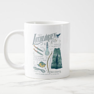 Grande Tasse LOTHLORIEN™ Collage graphique aquarelle