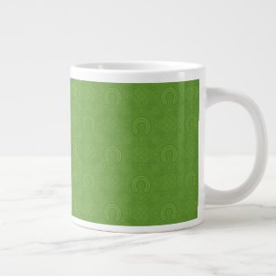 Grande Tasse Lucky Green Icons Motif