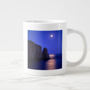 Grande Tasse Lune À Dusk   Côte Gaspe de Perce Rock Québec