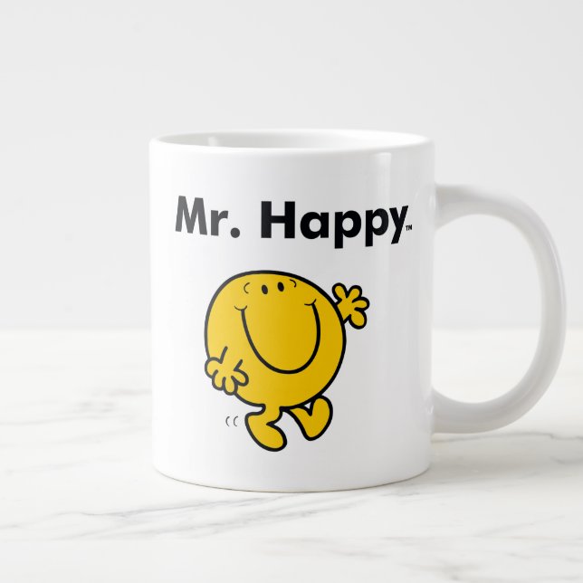 Grande Tasse M. Men | M. Happy Est Toujours Heureux (Droite)