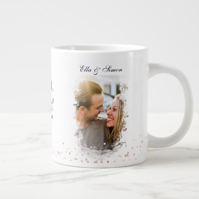 Grande Tasse M. & Mme Elegant Fiançailles (Droite)
