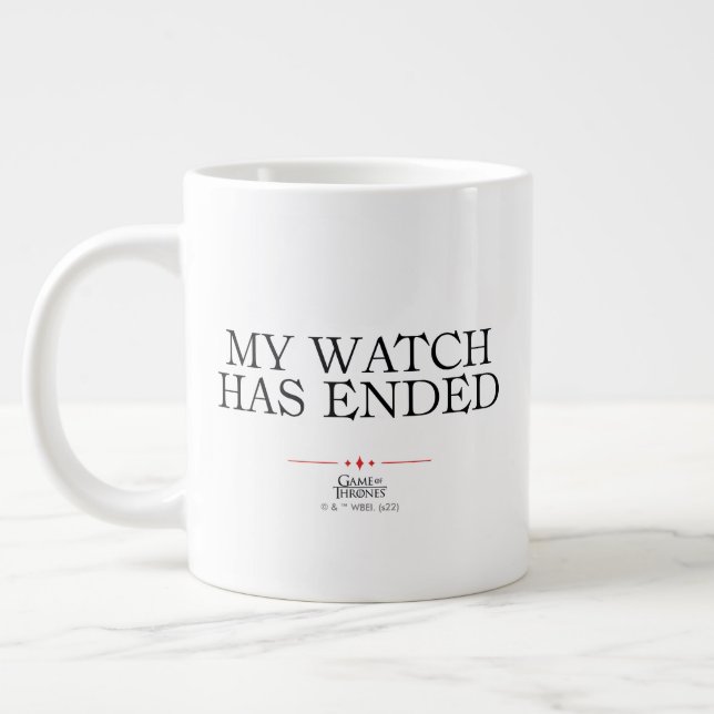 Grande Tasse Ma montre s'est terminée (Gauche)