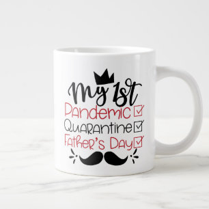 Grande Tasse Ma première Fête des pères de quarantaine pandémiq