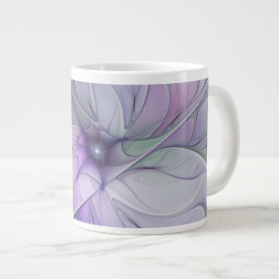 Grande Tasse Magnifique beauté moderne abstraite fleur d'art fr