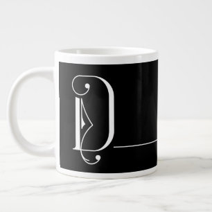 Grande Tasse Magnifique minimaliste Élégant Monogramme D