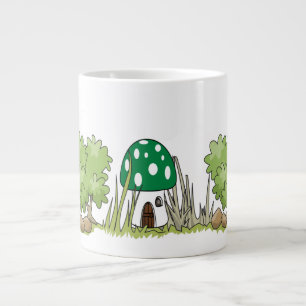 Grande Tasse Maison naine de champignons dans la forêt - Forêt