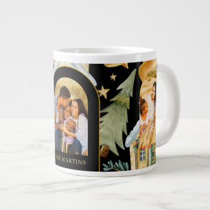 Grande Tasse Maisons de vacances Trois photos Noir