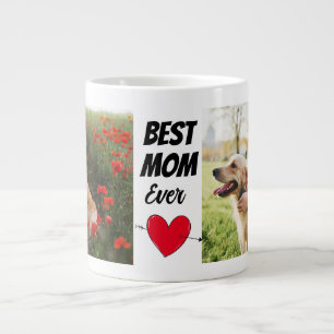 Grande Tasse Maman chien personnalisée deux photos et texte