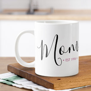 Grande Tasse Maman Etablie Année Personnalisée