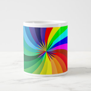 Grande Tasse Mandala-46556 couleur arc-en-ciel