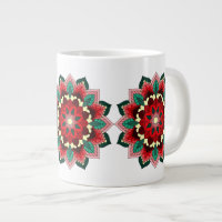 Mandala Motif 02 en rouge