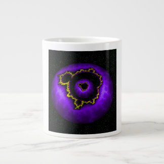 Grande Tasse Mandelbrot Violet Dans Un Mandelbrot