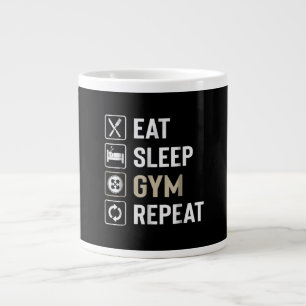Grande Tasse Mangez Sleep Gym Répétez Parfait Pour Les Amateurs