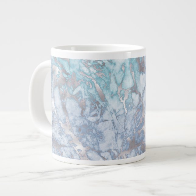 Grande Tasse Marbre bleu turquoise (Devant gauche)