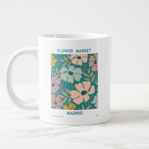 Grande Tasse Marché aux fleurs Madrid Imprimer