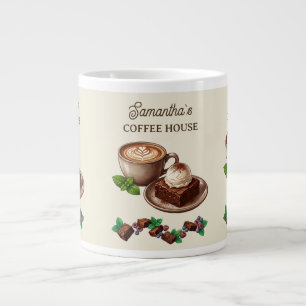 Grande Tasse Marque de boulangerie Brownie et Baie Vintage