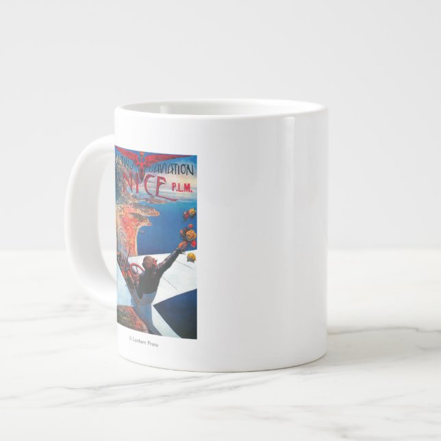 Grande Tasse Meeting D'Aviation à Nice, France Poster (Devant gauche)