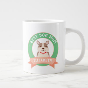 Grande Tasse Meilleur Chien Maman Jamais Drôle Français Chien C