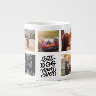 Grande Tasse Meilleur Chien Maman Jamais Personnalisé Photo Col