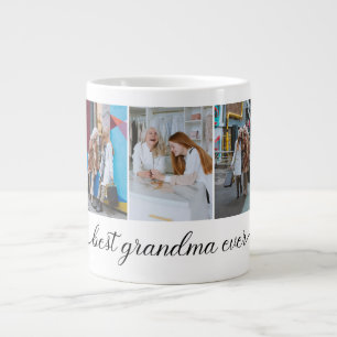 Grande Tasse Meilleur Collage photo de grand-mère Ever 3