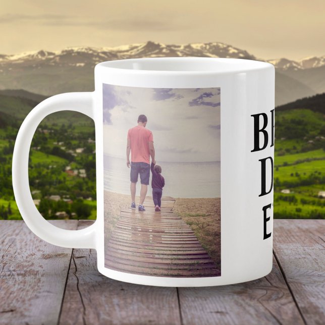 Grande Tasse Meilleur mauvais père de jour 2 Collage photo (Créateur téléchargé)