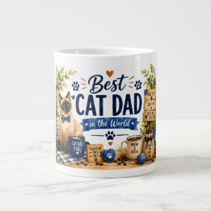Grande Tasse Meilleur Papa Chat pour la Fête des Pères
