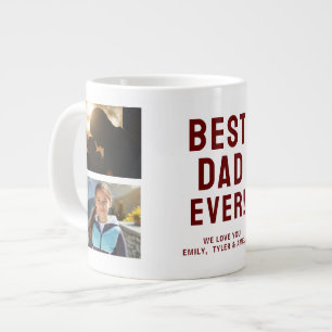 Grande Tasse Meilleur Papa Ever 4 Collage de Photos