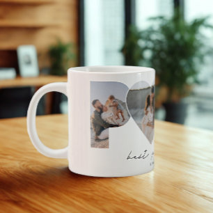 Grande Tasse Meilleur Papa Ever 4 Photo Collage pour papa ou gr