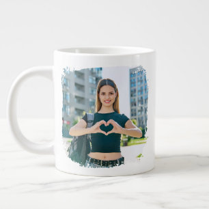 Grande Tasse Meilleur Papa Jamais Grunge Frontière Photo