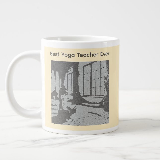 Grande Tasse Meilleur professeur de yoga jamais (Gauche)