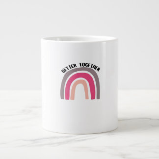 Grande Tasse Meilleure ensemble arc-en-ciel esthétique joyeuse