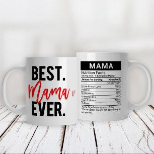Grande Tasse Meilleure Mama jamais rouge + valeur nutritive,
