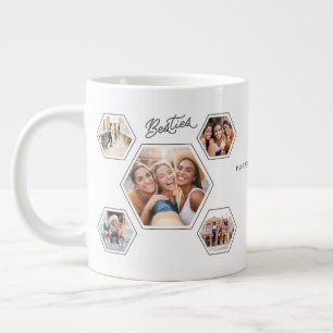 Grande Tasse Meilleures amies Dix‑Photo Noms personnalisés & An