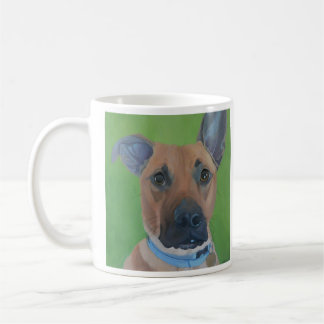 Grande tasse mélangée de portrait de chien de race
