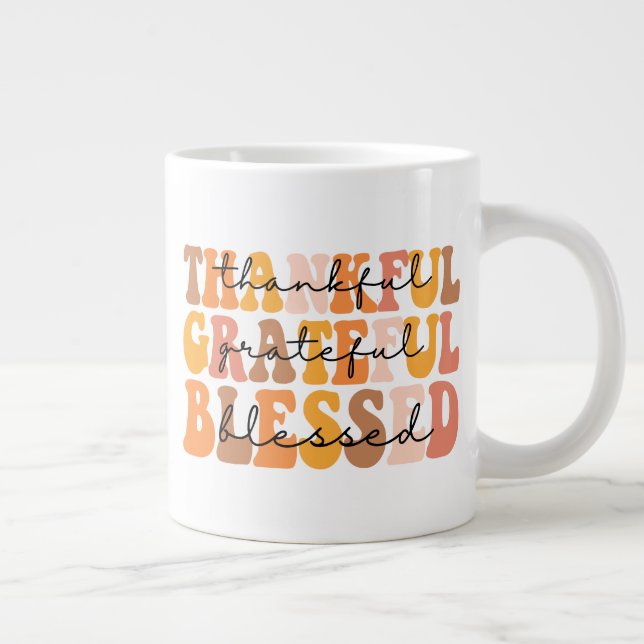 Grande Tasse Merci gracieux béni (Droite)