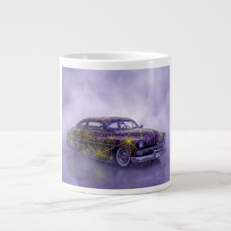 Grande Tasse Mercure Violet 1950 avec toile d'araignée
