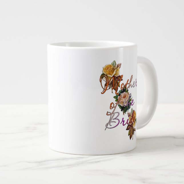 Grande Tasse Mère De La Mariée Floral (Devant droit)