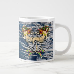 Grande Tasse Mermaids - Design nautique pour les amoureux des o