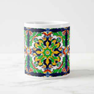 Grande Tasse Mexique Talavera Terracotta Carrelage Design No 4