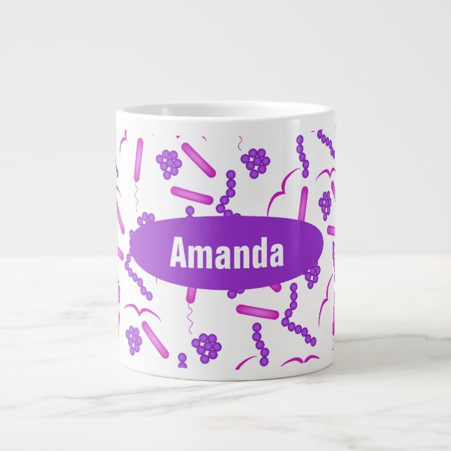 Grande Tasse Microbiologie personnalisée (Devant)