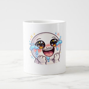 Grande Tasse Mignon Kawaii Qui Pleure De Rire Avec Des Larmes D