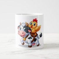 mignon vache/poulet caricature