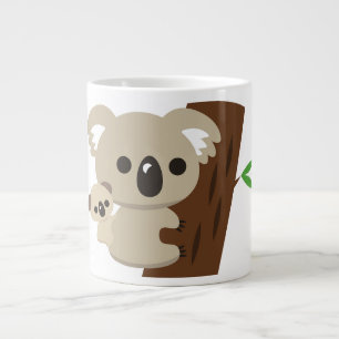 Grande Tasse Mignonne Famille Mère Koala Ours Avec Bébé