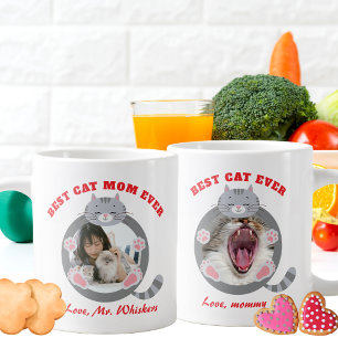 Grande Tasse Mignonne Meilleur Chat Maman Jamais Chat Mama Mode