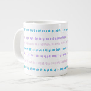 Grande Tasse Mini Motif Turquoise Violet Rose